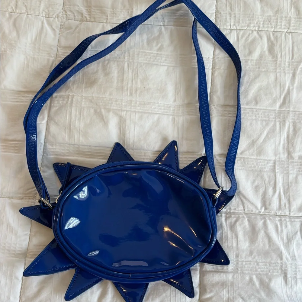 Blue Starburst 'WOW!' Crossbody kids purse